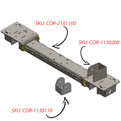 Jeep Cherokee Front 3-Link 3 Piece Cross Member (1984-2001, XJ)