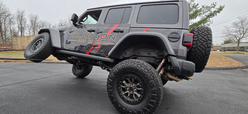 Jeep Wrangler Rear Bolt On Shock Bracket Control Arm Skids (2018+, JL)