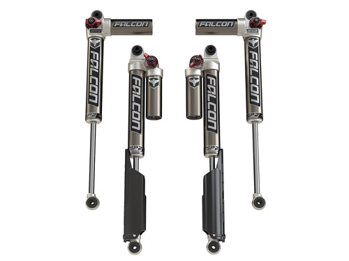 JL 4dr: Falcon SP2 3.3 Fast Adjust Piggyback Shock Kit (2-4.5” Lift)