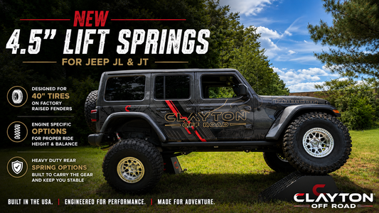 COMING SOON 4.5" Lift Springs for Jeep JL & JT: Built for 40s, Ready for Anything