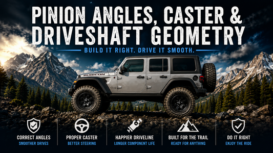 Pinion Angles, Caster & Driveshaft Geometry Explained