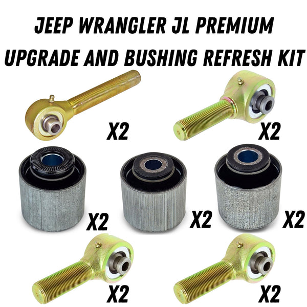 Jeep Wrangler Premium Upgrade and Bushing Refresh Kit (2018+, JL)