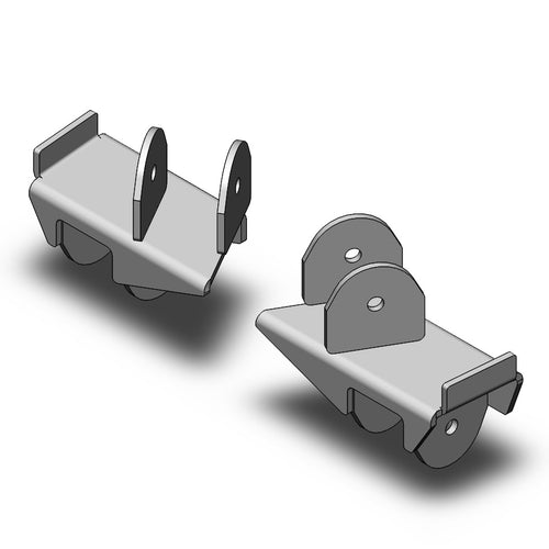Jeep Wrangler Rear Frame Brackets (2004-2006, LJ)