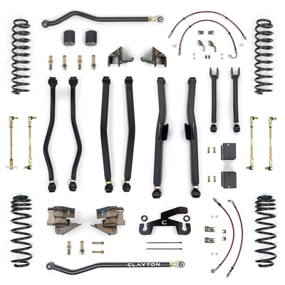 Jeep Wrangler OVERLAND+ 3.5" Long Arm Lift Kit (2018+, JL)