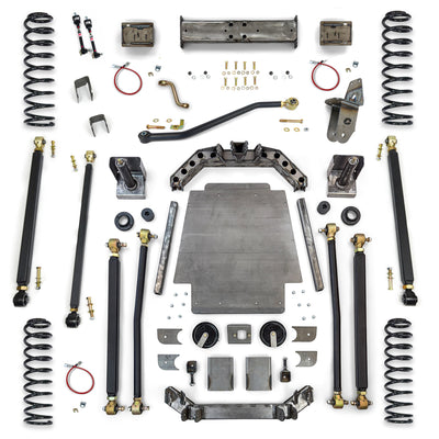 Jeep Cherokee 8.0" Pro Series 3 Link Long Arm Lift Kit W/Rear Coil Conversion (1984-2001, XJ)