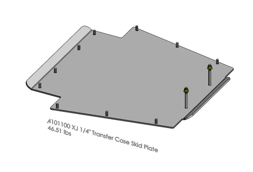 Jeep Cherokee Transfer Case Skid Plate (1984-2001, XJ)