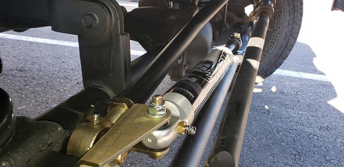 Jeep Wrangler Steering Stabilizer Relocation Bracket (2007-2018+, JK/JL/JT)