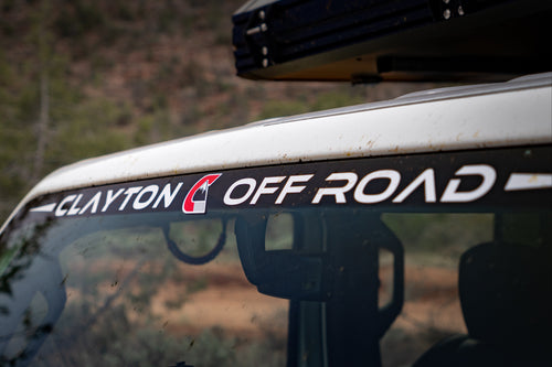 Clayton Off Road Windshield Decal