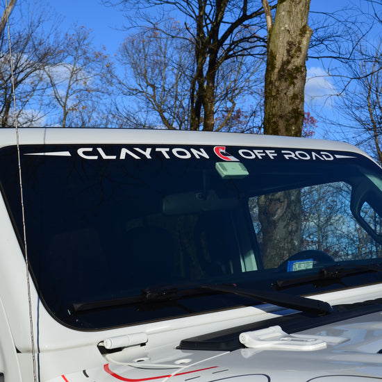 Clayton Off Road Windshield Decal