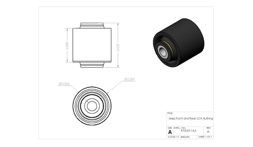 Jeep Lower Control Arm Clevite Replacement Giiro Bushing – Clayton Off Road