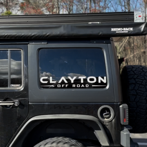 Clayton Off Road Window Sticker