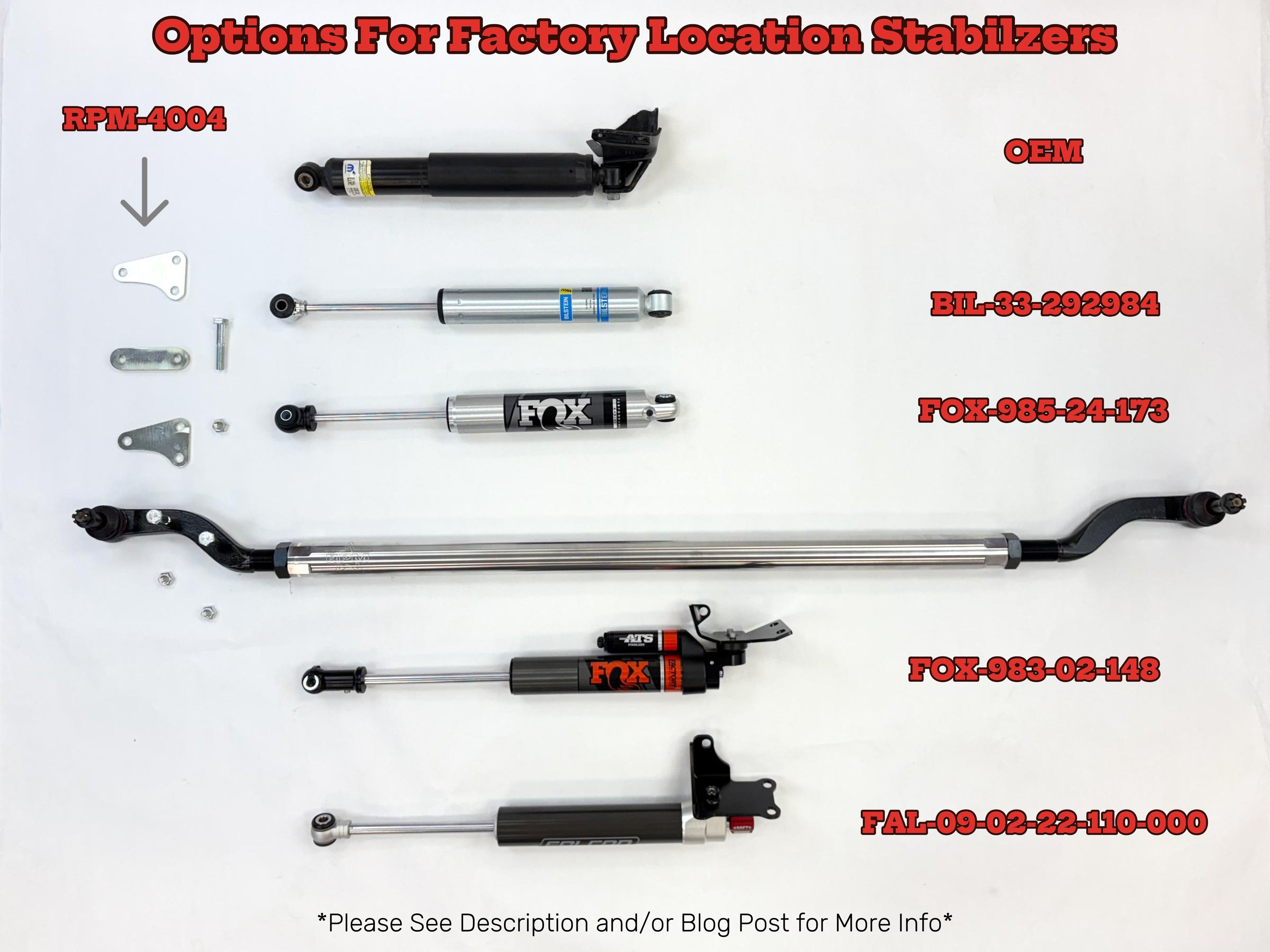 FOX 2.0 ATS Steering Stabilizer- JT/JL - Stock Tie Rod – Clayton