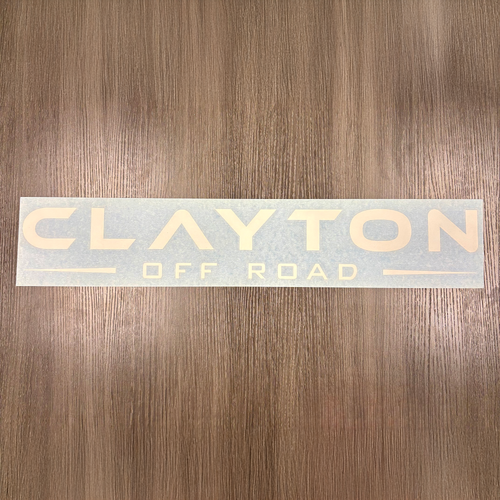Clayton Off Road Window Sticker