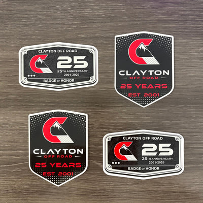 Clayton Off Road 25th Anniversary Limited Edition Sticker Bundle