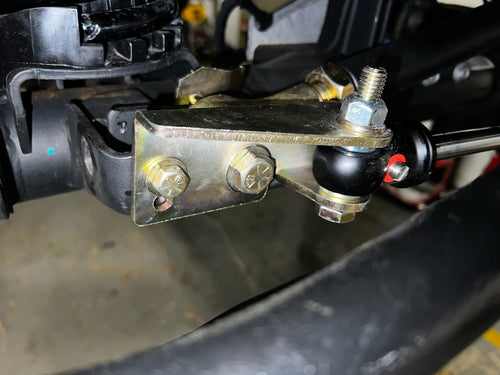 Jeep Wrangler Steering Stabilizer Relocation Bracket (2007-2018+, JK/JL/JT)