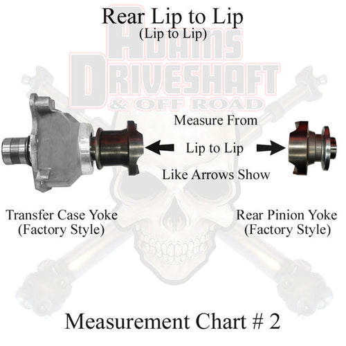Adams Driveshaft JL Rear 1310 CV Driveshaft Sahara -Sport 2 Door Extreme Duty Series